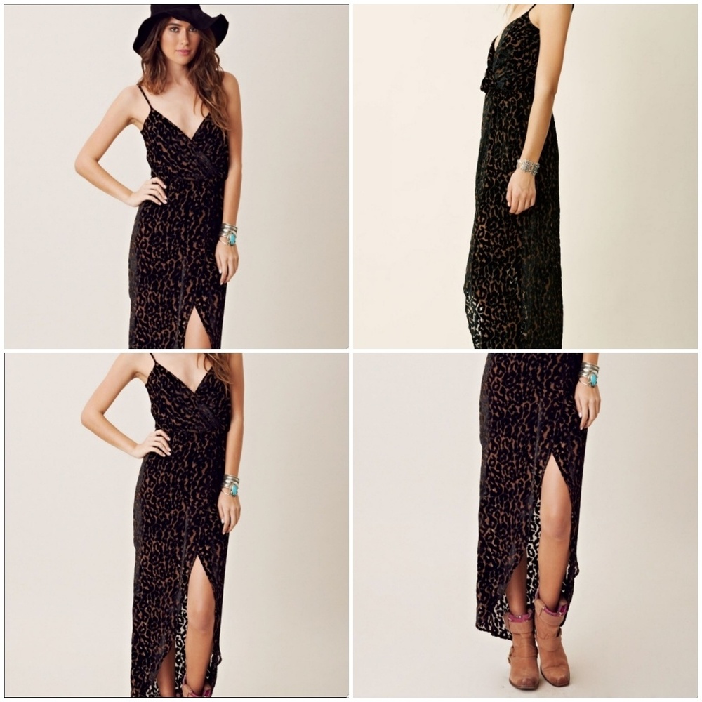 Printed Silk Tulip Maxi Dress